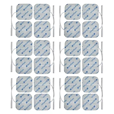 Imagen de StimPads electrodos TENS y EMS, paquete de 24 unidades 50 x mm, almohadillas con conector universal 2 adhesivos fiables alta calidad, producto médico