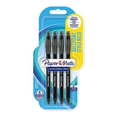 Imagen de Paper Mate InkJoy 100RT Bolígrafo retráctil, punta media de 1 mm, paquete 20, color rojo