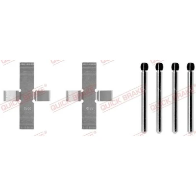 Imagen de QUICK BRAKE 109 0902 Kit de accesorios, pastillas frenos BMW: 3 Berlina, OPEL: Manta A Coupé
