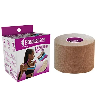 Imagen de Physiocare Kinesio Tape Beige. Cinta Elástica Sin Látex. Resistente Al Agua