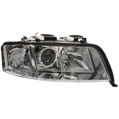 Imagen de VAN WEZEL 0317962 Faros derecha H7/H7 transparente para circulación por la sin servomotor reg. alcance luces PX26d AUDI: A6 C5 Berlina