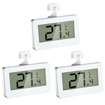 Imagen de termómetro digital para frigorífico, 3 unidades, con pantalla LCD fácil de leer, termostato congelador alarma heladas, el hogar, cocina