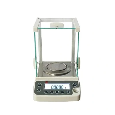 Imagen de Balanza precision analítica de alta precisión 0,0001 g, 120 g/0,1 mg, precisión, escala laboratorio electrónica digital, laboratorio, pantalla LCD, científica, fo