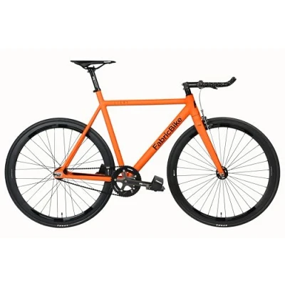 Imagen de FabricBike Light Bicicleta Fixed, Fixie, Single Speed, Cuadro y Horquilla Aluminio, Ruedas 28&quot;, 4 Colores, 3 Tallas, 9.45 kg Aprox. (Light Army Orange, M 54cm)