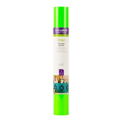 Imagen de Cricut Iron On Neon Green 61cm (24&quot;) Heat Transfer Vinyl Roll (HTV) For use with all Cutting Machines