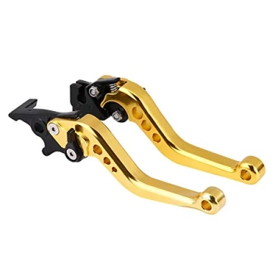 Imagen de Palanca de freno embrague, par 22 mm 7/8&quot;CNC Aluminio Motocicleta embrague tambor Manija universal,(Amarillo)