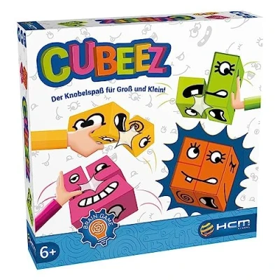 Imagen de HCM Kinzel 55171 Cubeez Brain Teaser Games, Juego Comunitario, Dados de Habilidad, Puzle, 2 4 Jugadores, a Partir 6 años, Multicolor