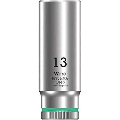 Imagen de WERA 05004510001 8790 HMA Deep 13,0 Llave de vaso larga con arrastre 1/4&quot;