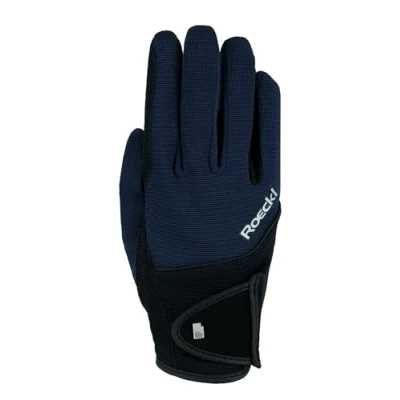 Imagen de Roeckl Sports Milano Guantes de equitación para el Tiempo Libre, Color Azul Marino 9.5