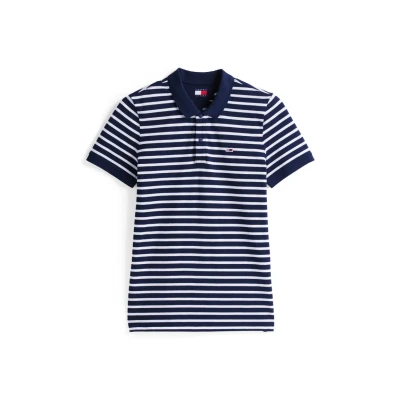 Imagen de Tommy Jeans Placket Polo, Hombre, Talla: 50, Dark night navy/ecru