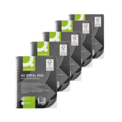 Imagen de Q CONNECT SPIRAL PAD EXEC A5 80SHT