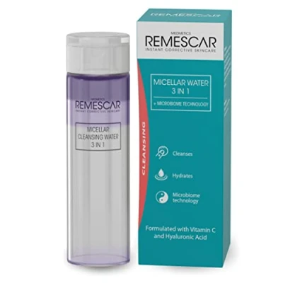 Imagen de Remescar Aguar Micelar 3 en 1 200ml Elimina Suavemente el Maquillaje e Hidrata la piel Agua limpiadora Formulada con Vitamina C y Ácido Hialurónico Tecnología Microbioma para