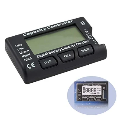 Imagen de YIXISI 2,1&quot; RC celular metro 7 Digital Probador de Capacidad la Batería Voltaje con LCD para NiCd/NiMH/LiPo/LiFe/Li ion
