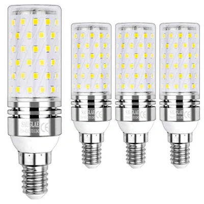 Imagen de SAUGLAE E14 Bombilla de Maíz LED 15W, 4000K Blanco Neutro, 120W Incandescente Bombillas Equivalentes, 1700Lm, Pequeño Tornillo Edison LED, 4 Pack