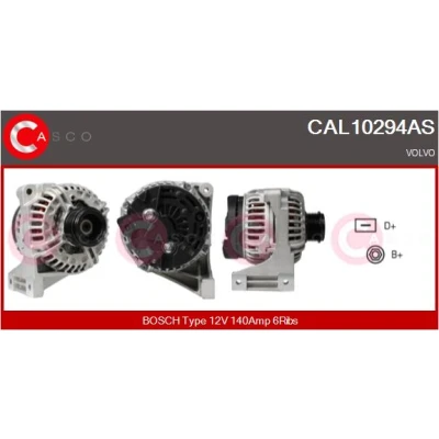 Imagen de CASCO CAL10294AS Alternador 12V 140A VOLVO: S60 I, XC90 S80 I