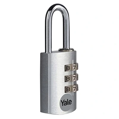 Imagen de Yale YE3CB/20/121/S Candado de Seguridad Combinación Plata 20 mm YE3CB
