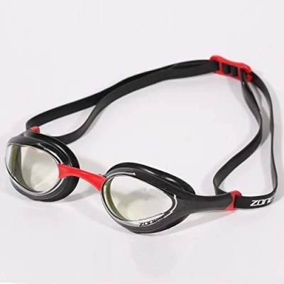 Imagen de ZONE3 Volare Gafas de natación, Unisex Adulto, Lente Transparente, Color Rojo/Negro, Talla única