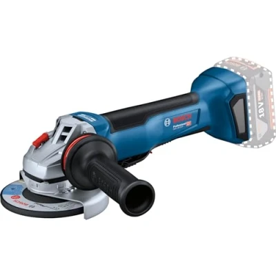 Imagen de Bosch Professional 18V System GWS 10 P Amoladora angular a batería (Brushless, Ø 125 mm, 9000 rpm, interruptor PROtection, sin batería, en caja)