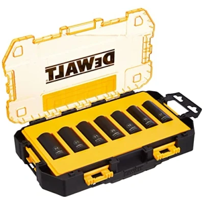 Imagen de DEWALT DWMT74737 0 Juego de llaves métricas impacto profundo, 1/2 pulgada, 7 piezas