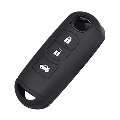 Imagen de Happyit Llave del Coche de Silicona Caso la Cubierta para Mazda 2 3 5 6 CX 7 9 Velocidad Miata MX5 Mandos a Distancia 4 Botones (3 A)