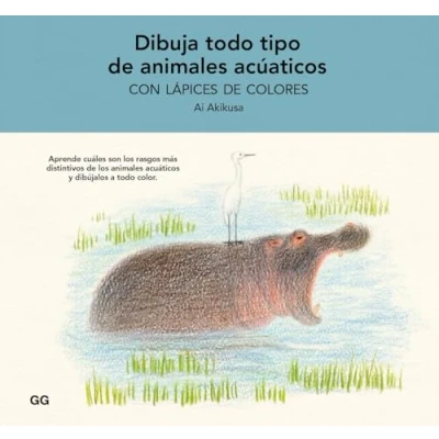 Imagen de Dibuja todo tipo de animales acuáticos con lápices colores