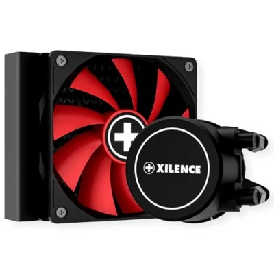 Imagen de Xilence LiQuRizer XC971 Refrigerador líquido para CPU (1 ventilador PWM de 120 mm), color rojo y negro
