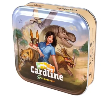 Imagen de Monolith Cardline Dinosaurios Juego De Cartas Educativo para Adultos y Niños a Partir 7 Años 2 8 Jugadores 15 Minutos por Partida Español