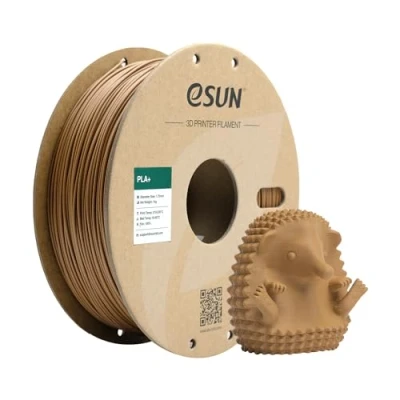 Imagen de eSUN Filamento PLA+ 1.75mm, Mejorado Tenacidad Impresora 3D PLA Plus, Precisión Dimensional +/ 0.03mm, 1KG Carrete (2.2 LBS) para de Impresión 3D, Marrón Claro