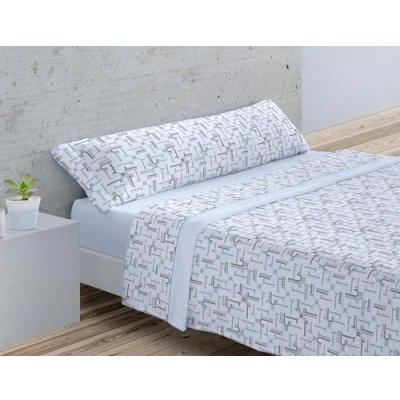 Imagen de Donegal Collections Juego de Sabanas 3 Piezas Cama 150 150x190 Ropa Incluye Sabana Bajera, Encimera y Funda Almohada Microfibra Extra Suave Amel Azul
