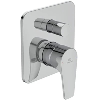 Imagen de Ideal Standard Cerafine D, Mezclador monomando para bañera o ducha empotrado, Dos vías, Piezas exteriores, cromado