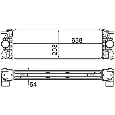 Imagen de MAHLE ORIGINAL CI 369 000P Intercooler MERCEDES BENZ: Sprinter 3.5 T Bus, 4.6 Furgón, Furgón