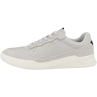 Imagen de Tommy Hilfiger Hombre Sneaker Suela Cupsole Elevated Leather Mix Zapatillas, Beige (Beige), 42 EU