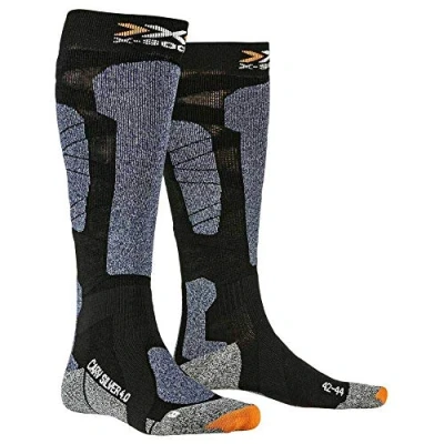 Imagen de X SOCKS Carve Silver 4.0 Invierno Calcetines De Esquí, Hombre, Black/Blue Melange, 39/41