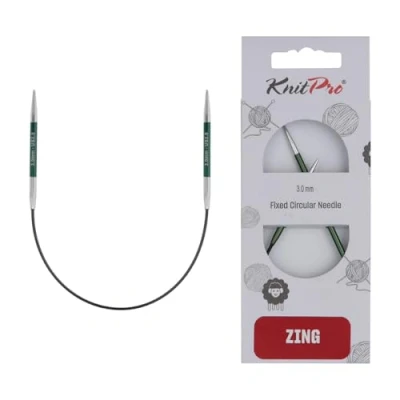 Imagen de KnitPro Agujas de tejer fijas Zing Alfileres circulares 22,5 cm x 3 mm