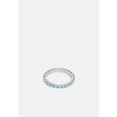 Imagen de Swarovksi Anillo Matrix, con Cristales en Tono Aguamarina, Baño de Rodio, la Colección Matrix Swarovski, 55