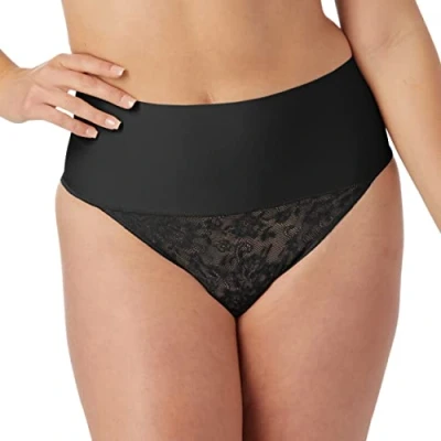 Imagen de Maidenform TAME YOUR Tummy Shaping Thong FIRM Control Shapewear, Mujer, Talla: Large, Black