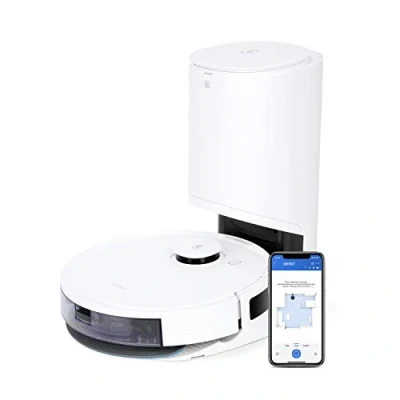 Imagen de ECOVACS DEEBOT N8 PRO+ Robot aspirador con estación de vaciado automático, función fregado, evitación obstáculos en 3D, navegación láser dToF, App, Google Home, Alexa
