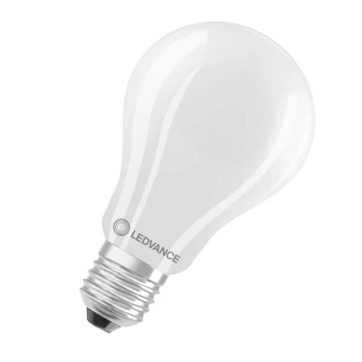 Imagen de LEDVANCE Classic A150. Bombilla led standard mate 220 240V 17W 4000K E27. 2.452 Lumen. Equivalente a incandescente de 150W. 15.000 Horas. 118 X 70mm. Luz neutra.