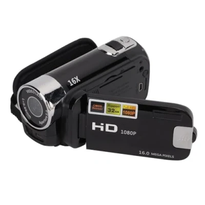 Imagen de iFutniew Videocámara digital de 16 MP 1080P Full HD DV, cámara vídeo digital, pantalla rotación grados, zoom nocturno 16X, fácil usar