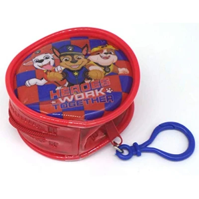 Imagen de TDL Paw Patrol Billetera Licenciado Oficialmente 8 cm Redondo Cierre De Cremallera Llavero Coin Purse