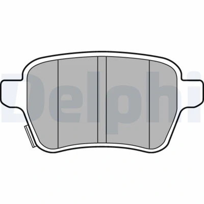 Imagen de DELPHI LP3165 Juego de pastillas freno con avisador acústico desgaste Chapa antichirridos accesorios OPEL: Corsa E Hatchback, Adam