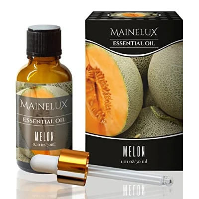 Imagen de MAINELUX Melón Aceites Esenciales para Humidificador Difusor 1 x 30 ml,100% Puro Naturales Aceite Perfumado, Aromaterapia.