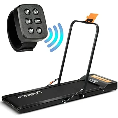 Imagen de gridinlux® Cinta de Correr Andar eléctrica Plegable Trainer Race Infinity 1000W Bluetooth 6 Programas Velocidad Ajustable 1 a 10 km Registro Actividad con Ruedas