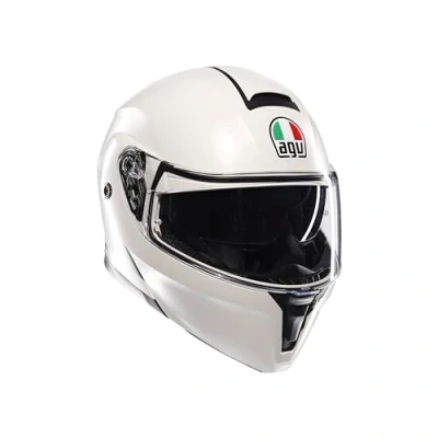 Imagen de AGV Streetmodular ECE 22 06 Mono, Casco De Moto Modular Homologado P/J con Pantalla Parasol, Blanco Materia Mate, M