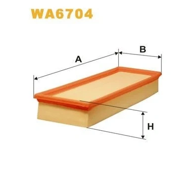 Imagen de WIX FILTERS WA6704 Filtro de aire 58 134 367 Cartucho filtrante SEAT: Ibiza 2, Córdoba I Berlina, Vario, VOLKSWAGEN: Caddy 2 Kastenwagen