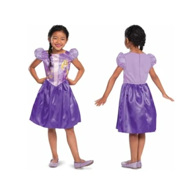 Imagen de Disney Oficial Disfraz Rapunzel Niña, Princesa Vestido Carnaval Niña Navidad Talla S