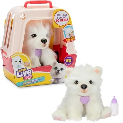 Imagen de Little Live Pets My Really Real Puppy Luna The Samoyed, Multicolor (Moose Toys 26578)