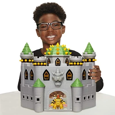Imagen de Super Mario Castillo Nintendo de Bowser con Detalles Lujosos y la Exclusiva Figura Acción Articulada “Bowser 6 cm Juguete para Niños Sonidos Auténticos 3 años +