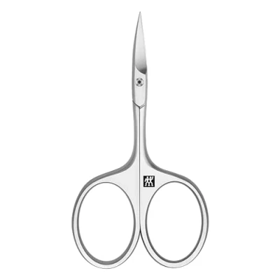 Imagen de ZWILLING Tijeras para cutículas (Para corte fino de y restos piel, Cuidado seguro las uñas, Filo cortante afilado), Premium, Plata, 95 mm