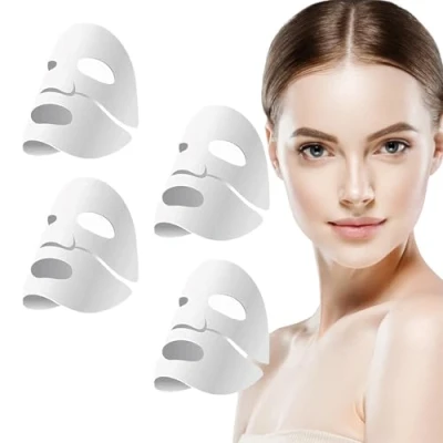 Imagen de WAWJ Bio Collagen Real Deep Mask, Máscara de Colágeno,Máscara Colágeno Sungboon,Máscara Reverse Film Volume Peel Off Facial Colágeno,Películas (4 pcs)